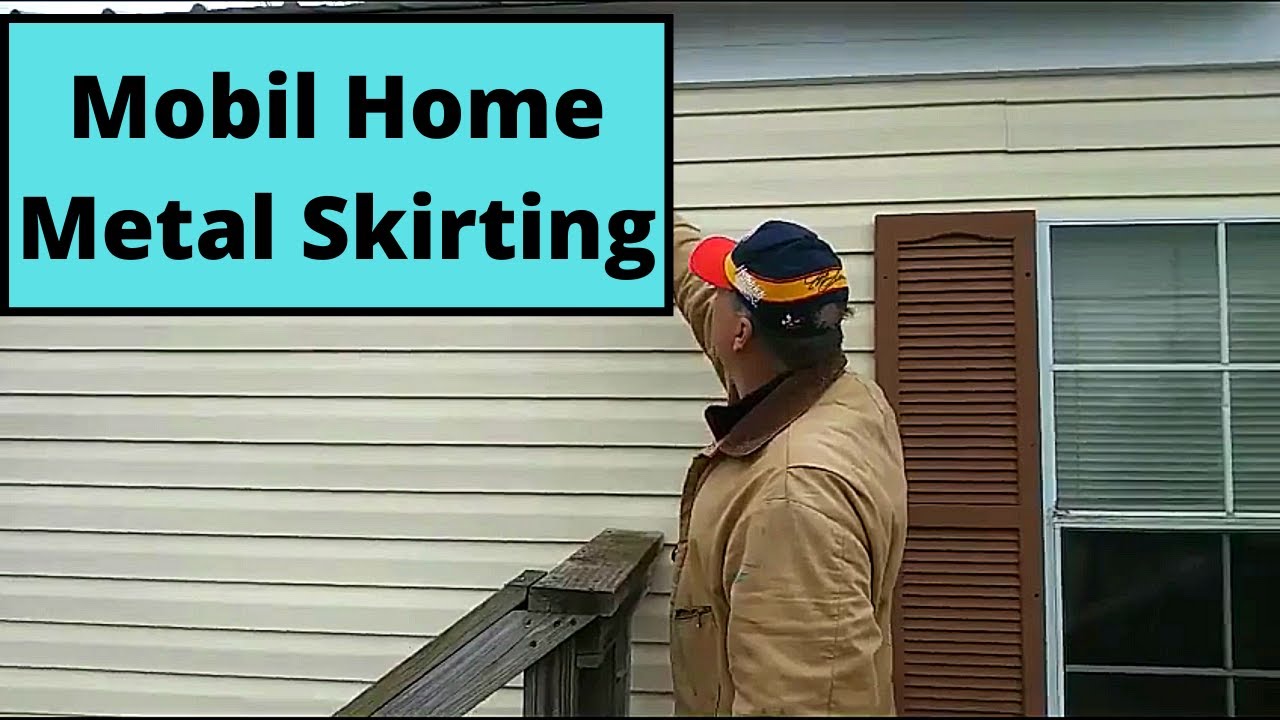 Mobile Home Metal Skirting install Straight Arrow Repair