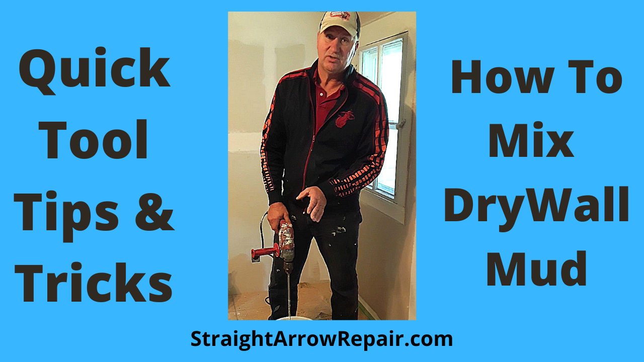 How To Mix Dry Wall Mud Shorts Straight Arrow Repair