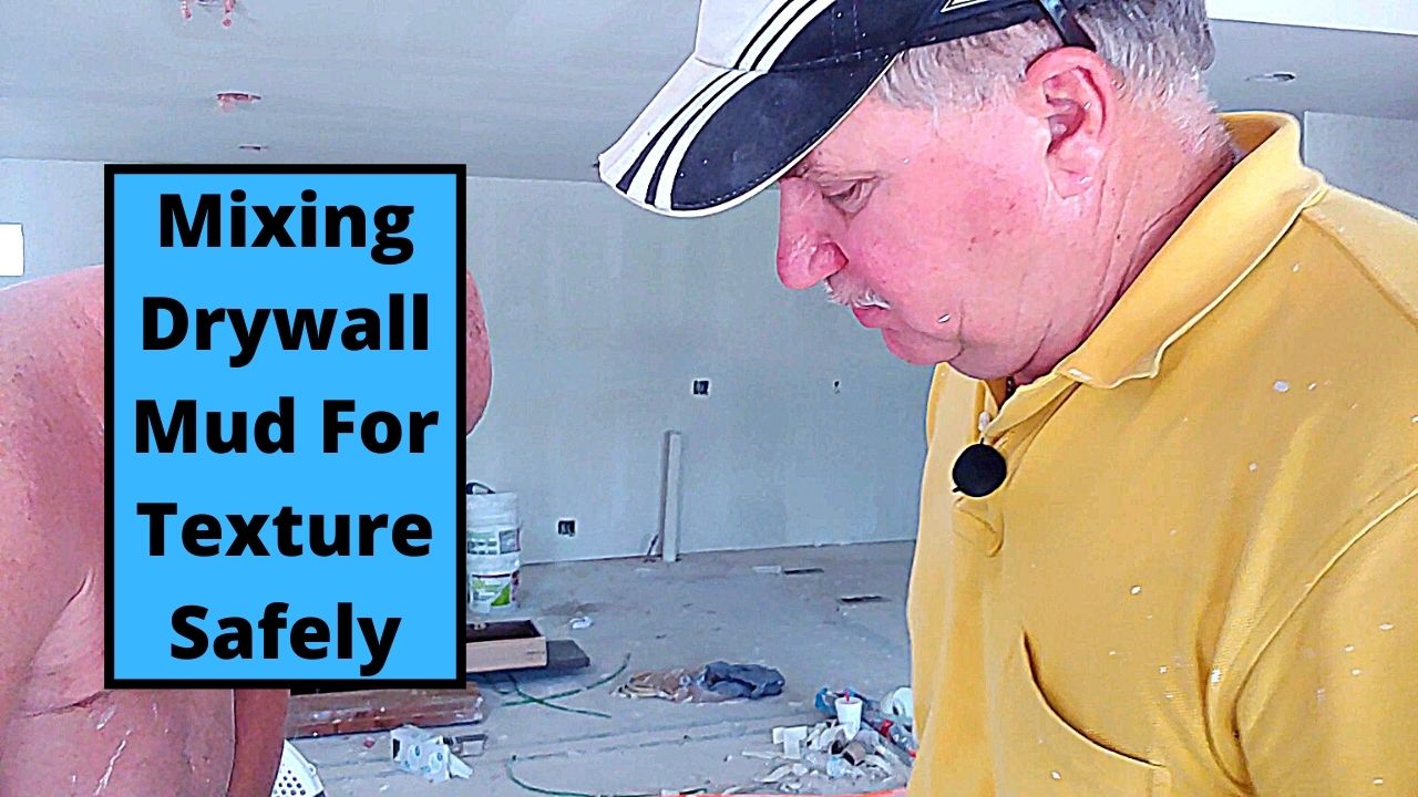 Mixing Drywall Mud Safely For Texture | Straight Arrow Repair
